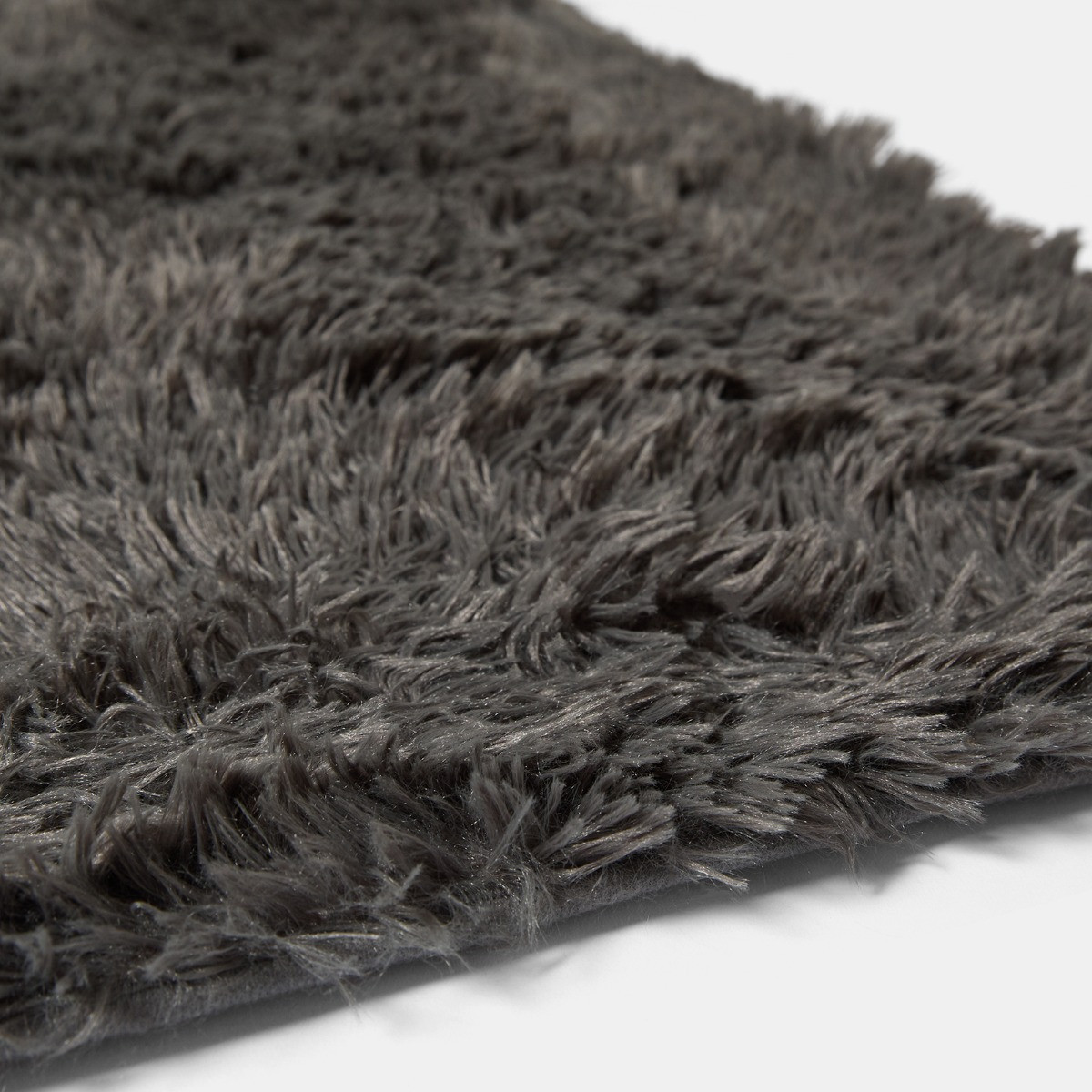 OHS Soft Fluffy Floor Rug - Charcoal>