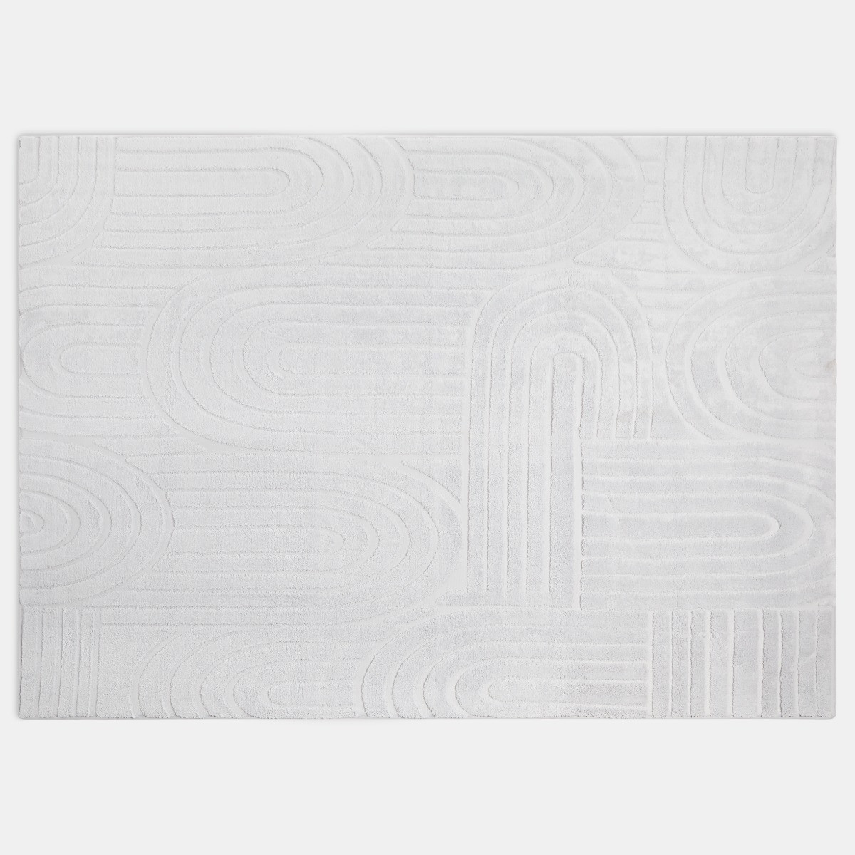 OHS Tufted Arches Rug - Grey>