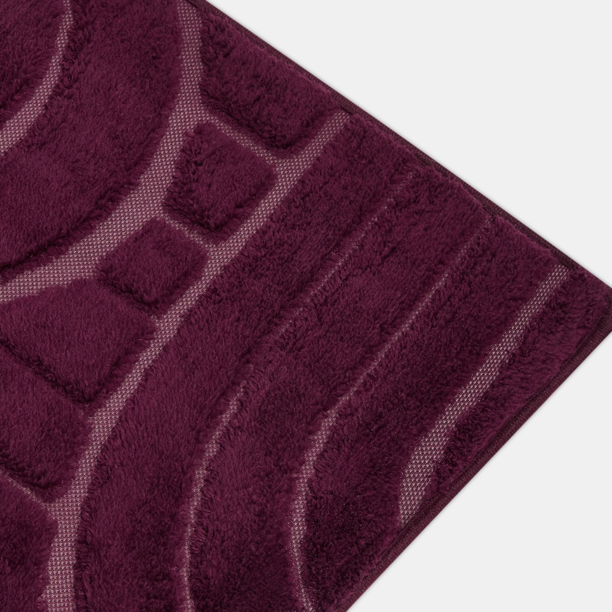 OHS Tufted Arches Rug - Burgundy>