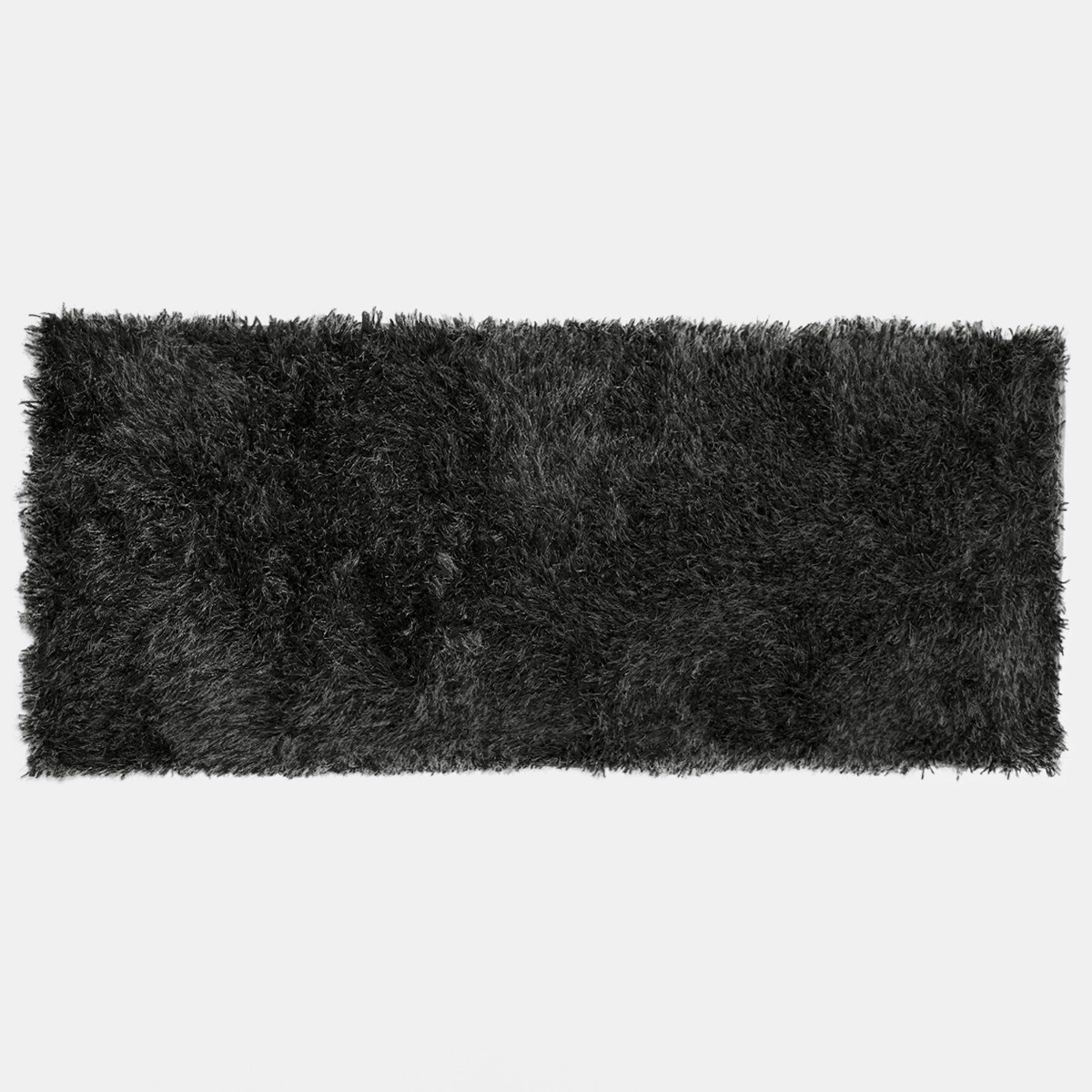 Sienna Shaggy Rug Runner, Charcoal 60 x 150cm