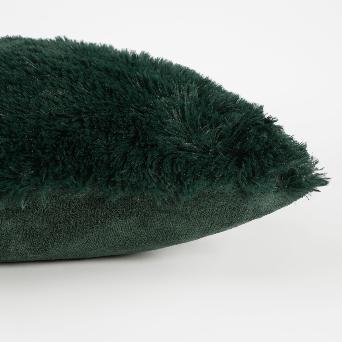 Sienna Fluffy Cushion Covers - Forest Green>
