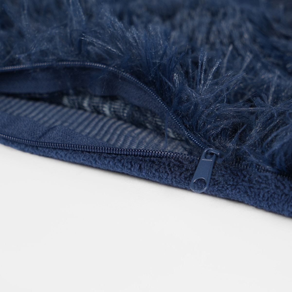 OHS 4 Pack Fluffy Cushion Covers, Navy - 45 x 45cm>