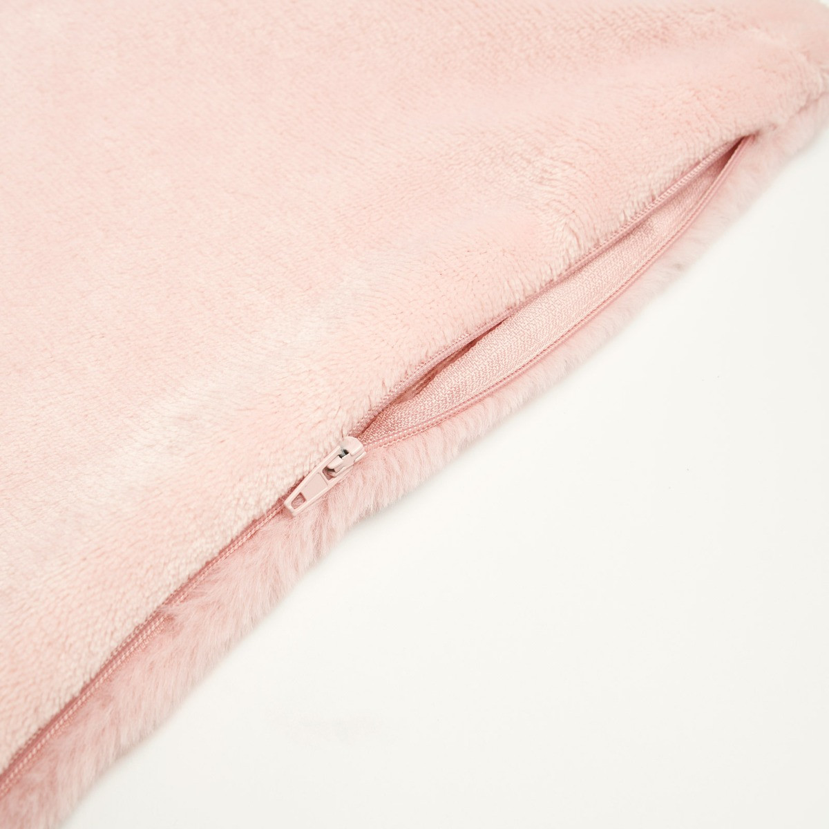 Sienna 2 Pack Faux Fur Cushion Covers - Blush>
