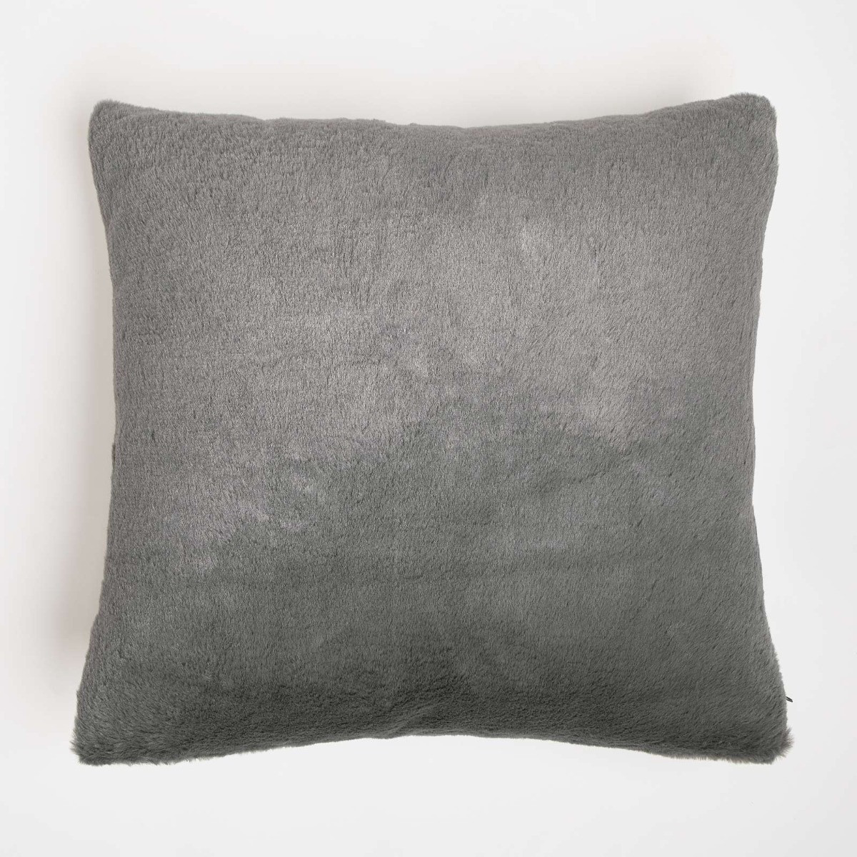 Sienna Faux Fur Set of 4 Cushion Covers - Charcoal>