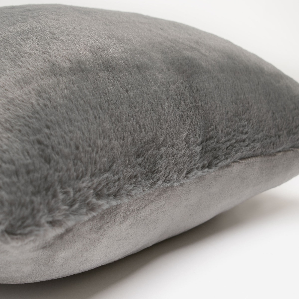 OHS Faux Fur Cushion Covers - Charcoal>