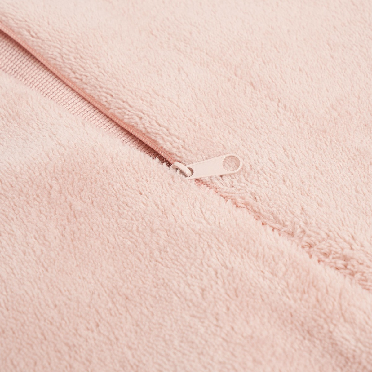 Sienna 2 Pack Faux Mongolian Fur Cushion Covers, Blush - 45 x 45cm>