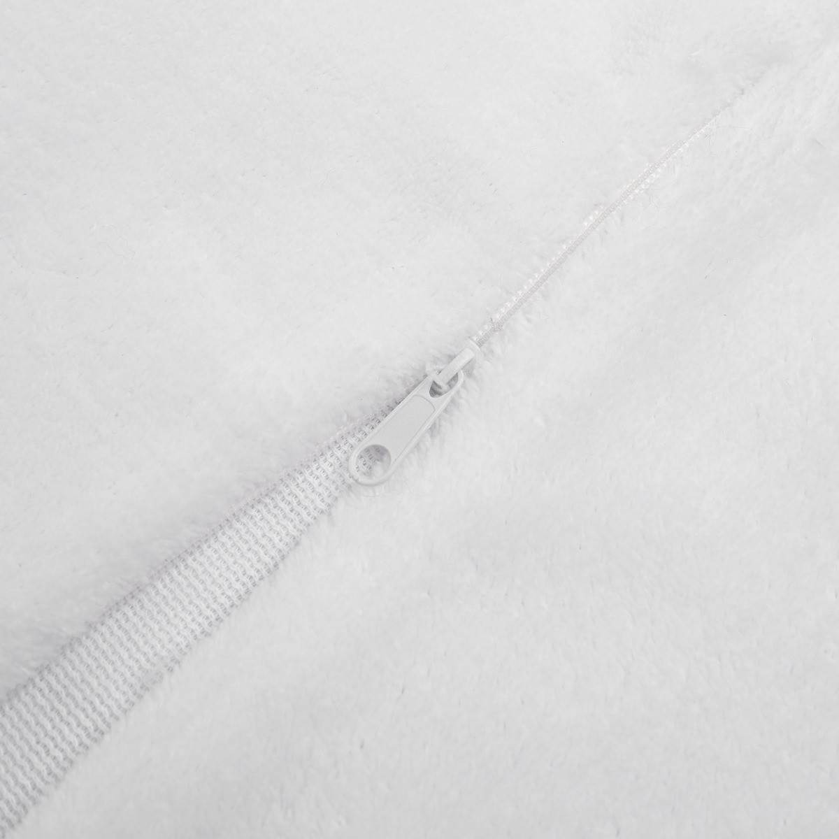 Sienna 2 Pack Faux Mongolian Fur Cushion Covers, White - 45 x 45cm>
