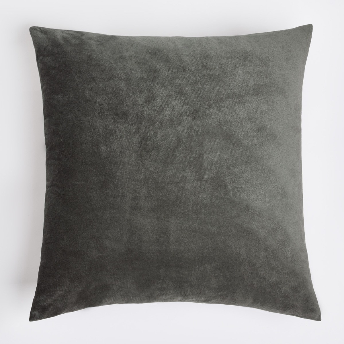 OHS 2 Pack Matte Velvet Cushion Covers, Charcoal - 45 x 45cm>