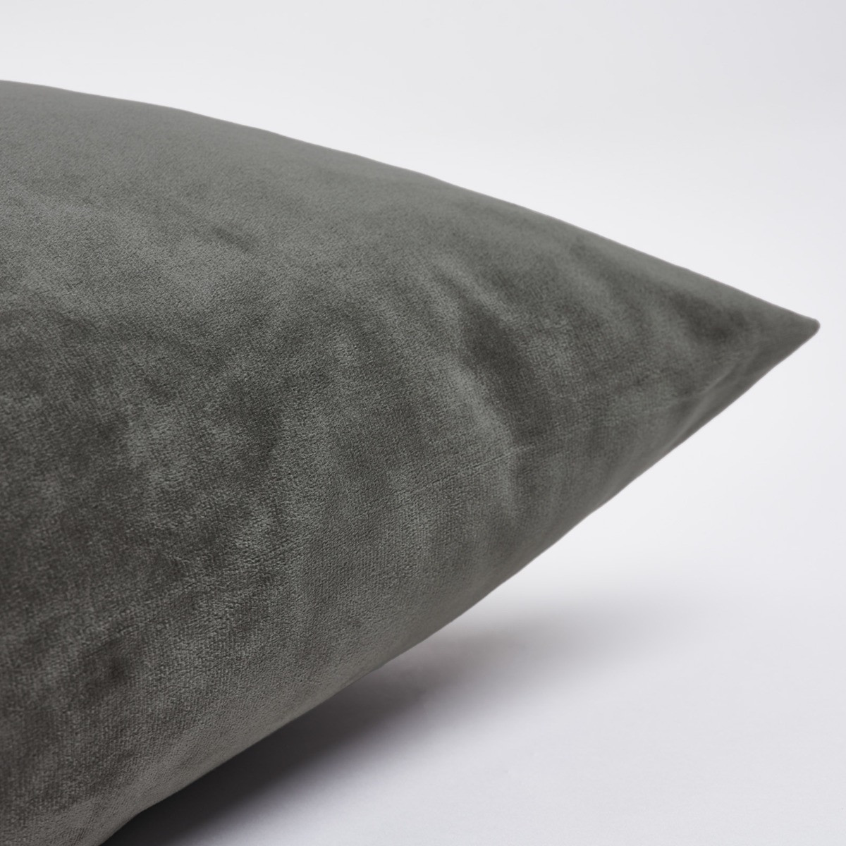OHS 2 Pack Matte Velvet Cushion Covers, Charcoal - 45 x 45cm>