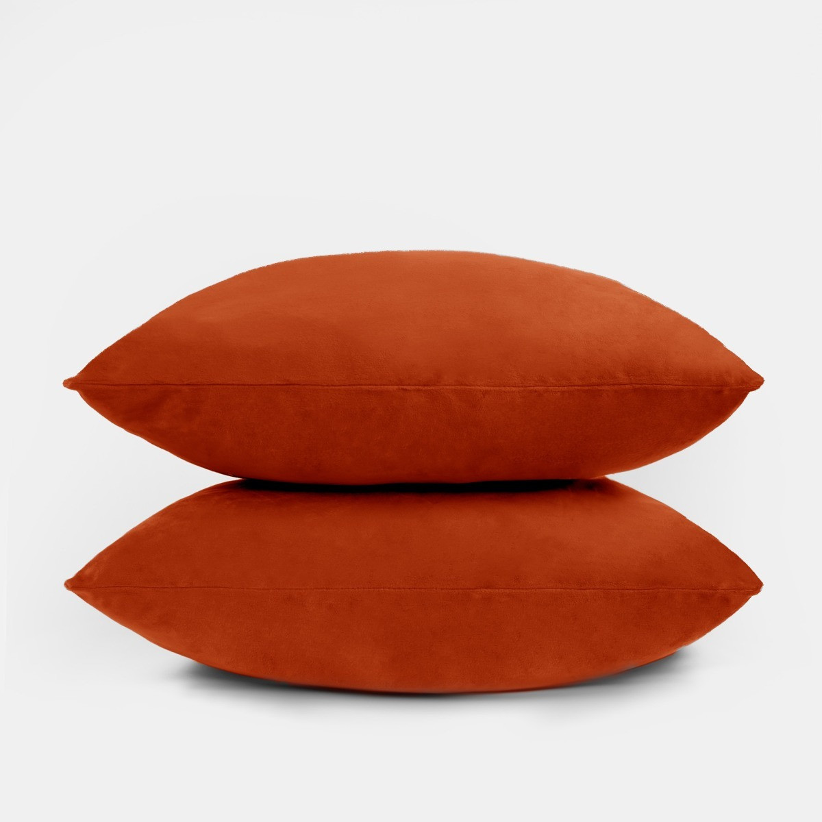 OHS 4 Pack Matte Velvet Cushion Covers - Burnt Orange>
