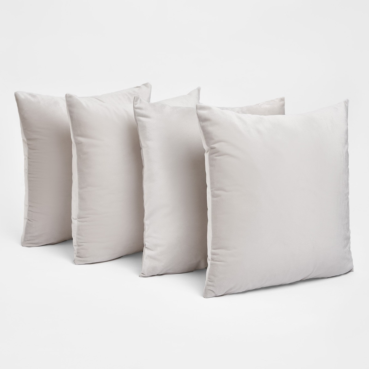 Sienna Matte Velvet Cushion Covers - Silver>