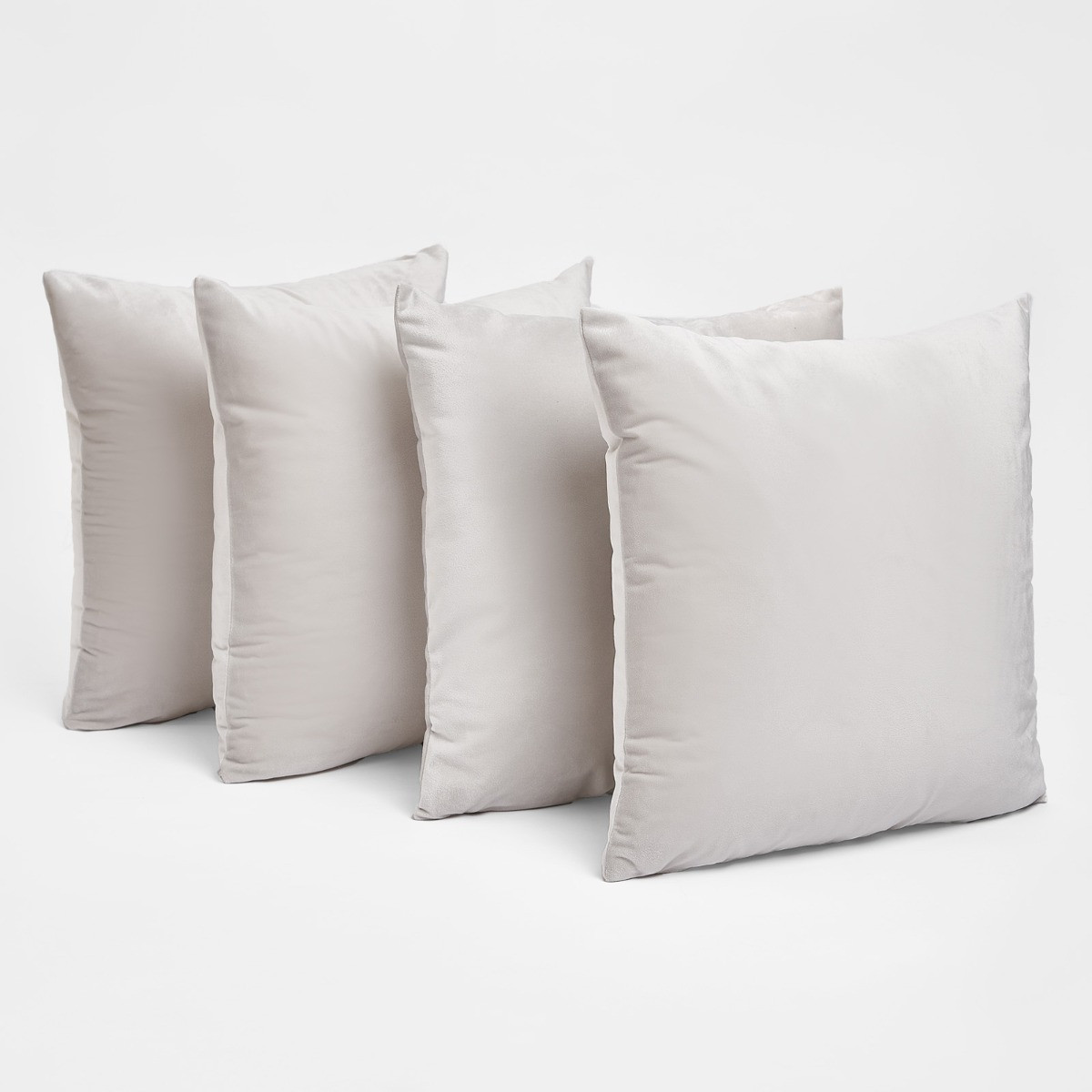 OHS Matte Velvet Cushion Covers - Silver>