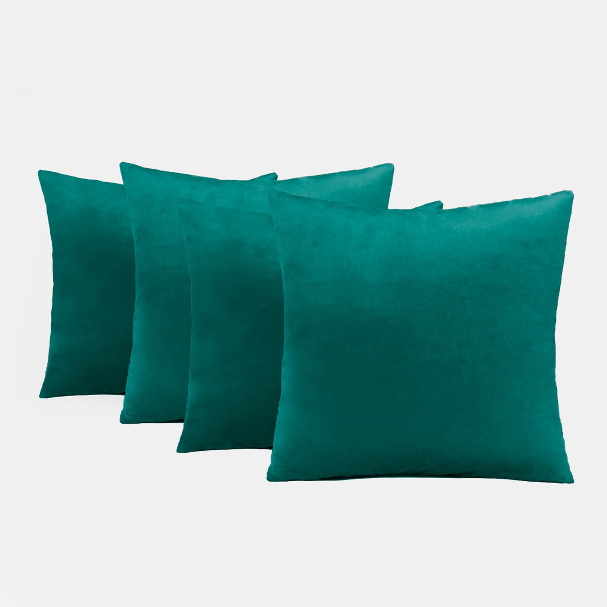 OHS 4 Pack Matte Velvet Cushion Covers - Teal>