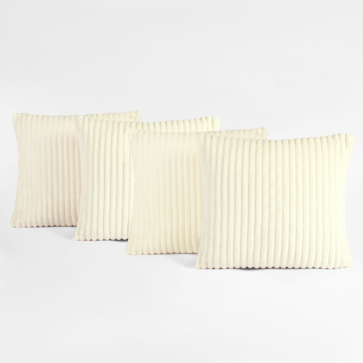 Sienna Jumbo Cord Ribbed Cushion Covers - Cream>