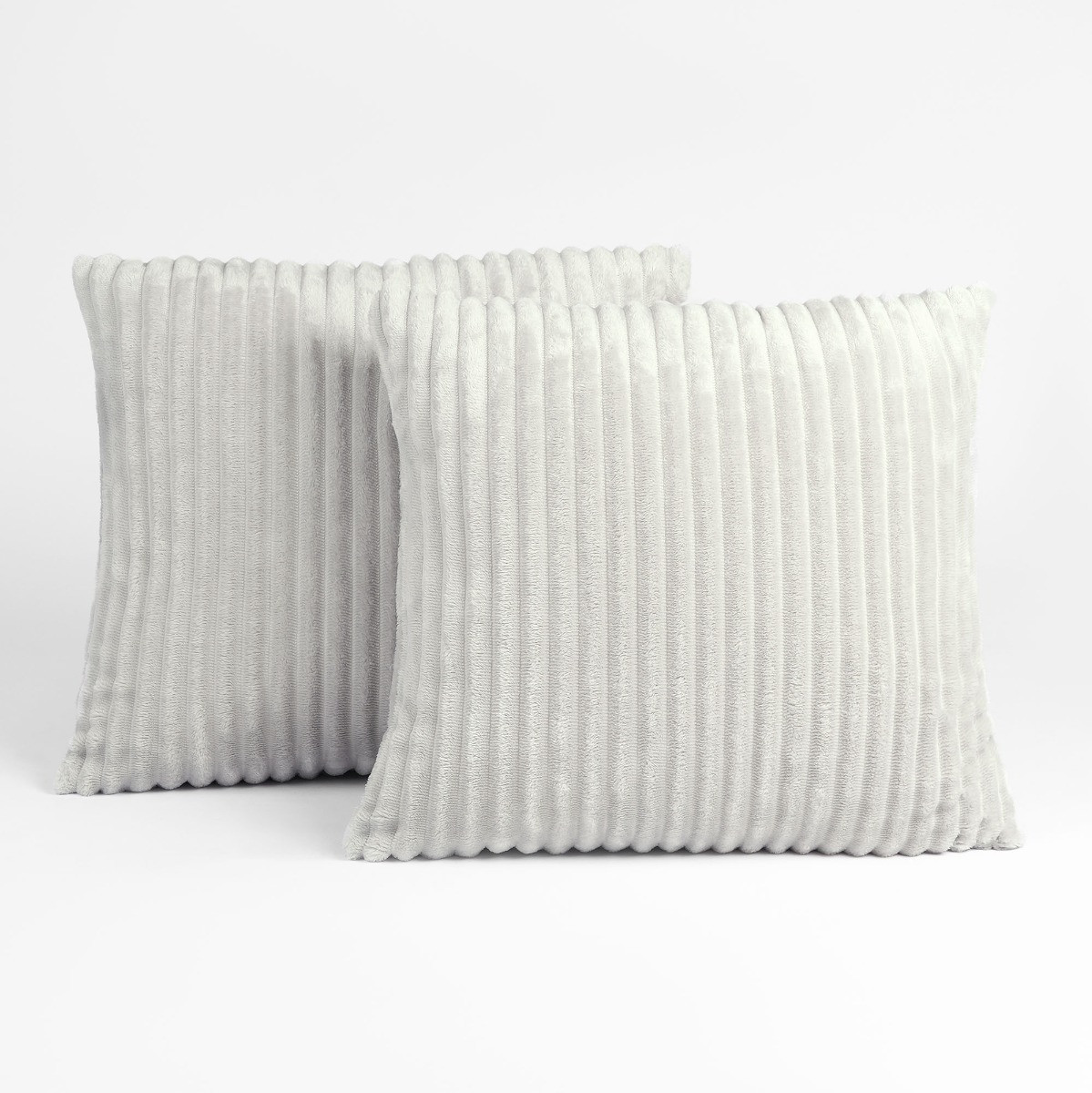 Sienna Jumbo Cord Ribbed Cushion Covers - Silver>