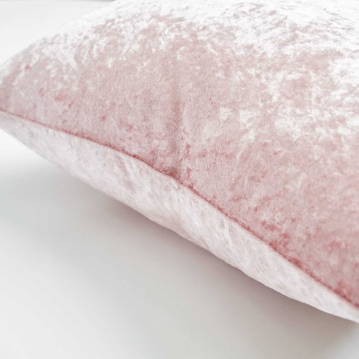 OHS Crushed Velvet Set of 4 Cushion Covers - Blush>