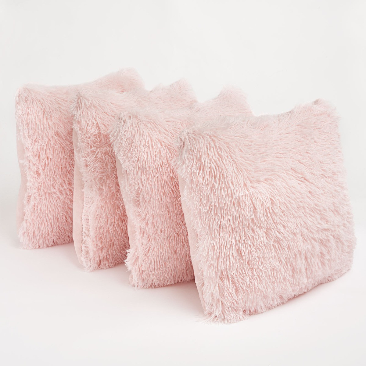 Sienna Fluffy Cushion Covers - Blush>