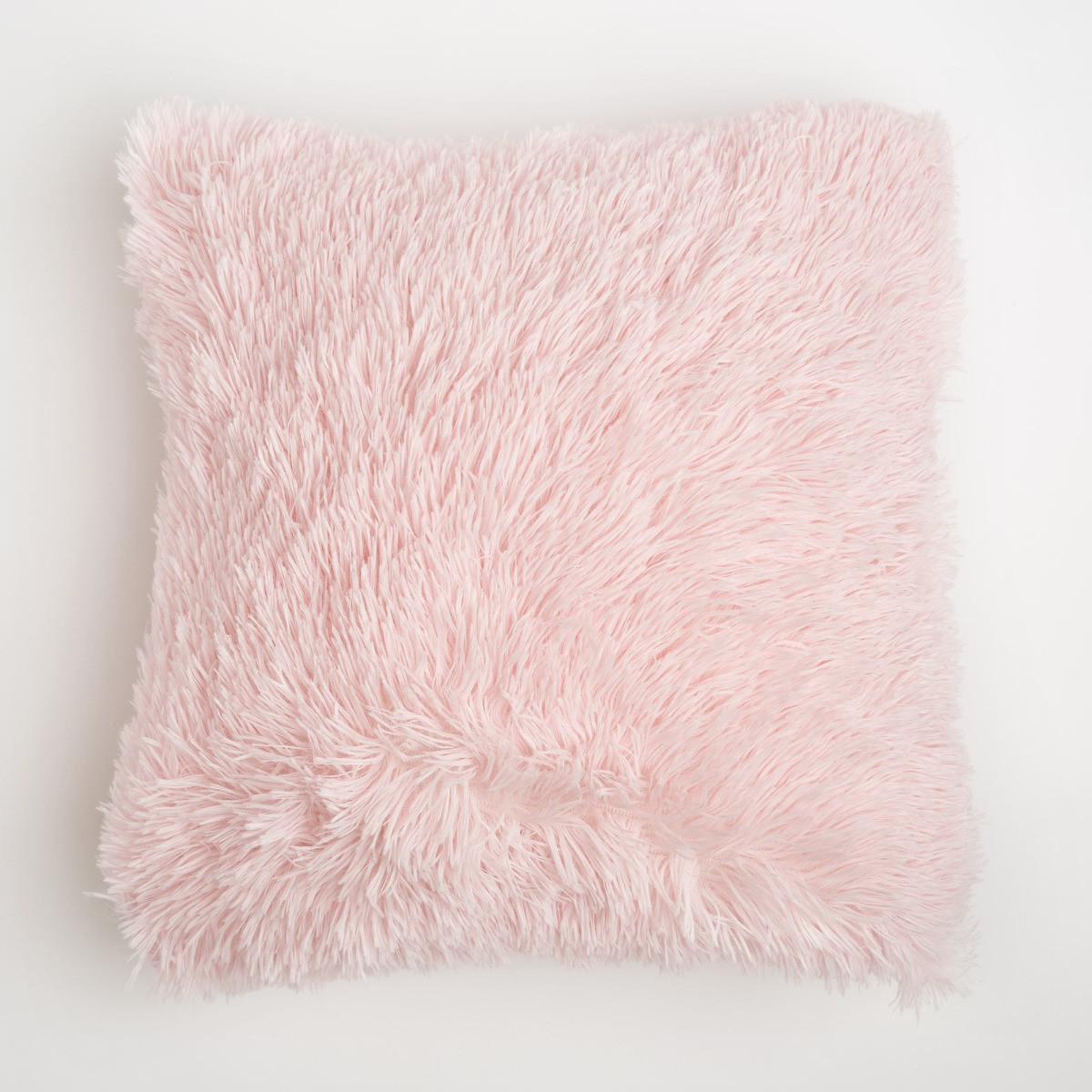 Sienna 4 Pack Fluffy Cushion Covers, Blush - 55 x 55cm>