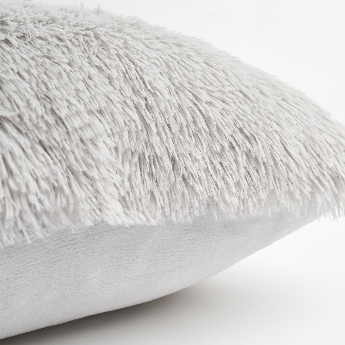 OHS Fluffy Cushion Covers - Silver>