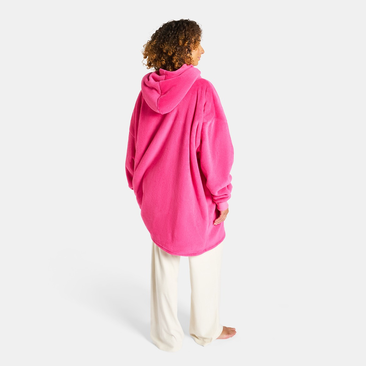 OHS Supersoft Hoodie Blanket, Adults - Fuchsia>