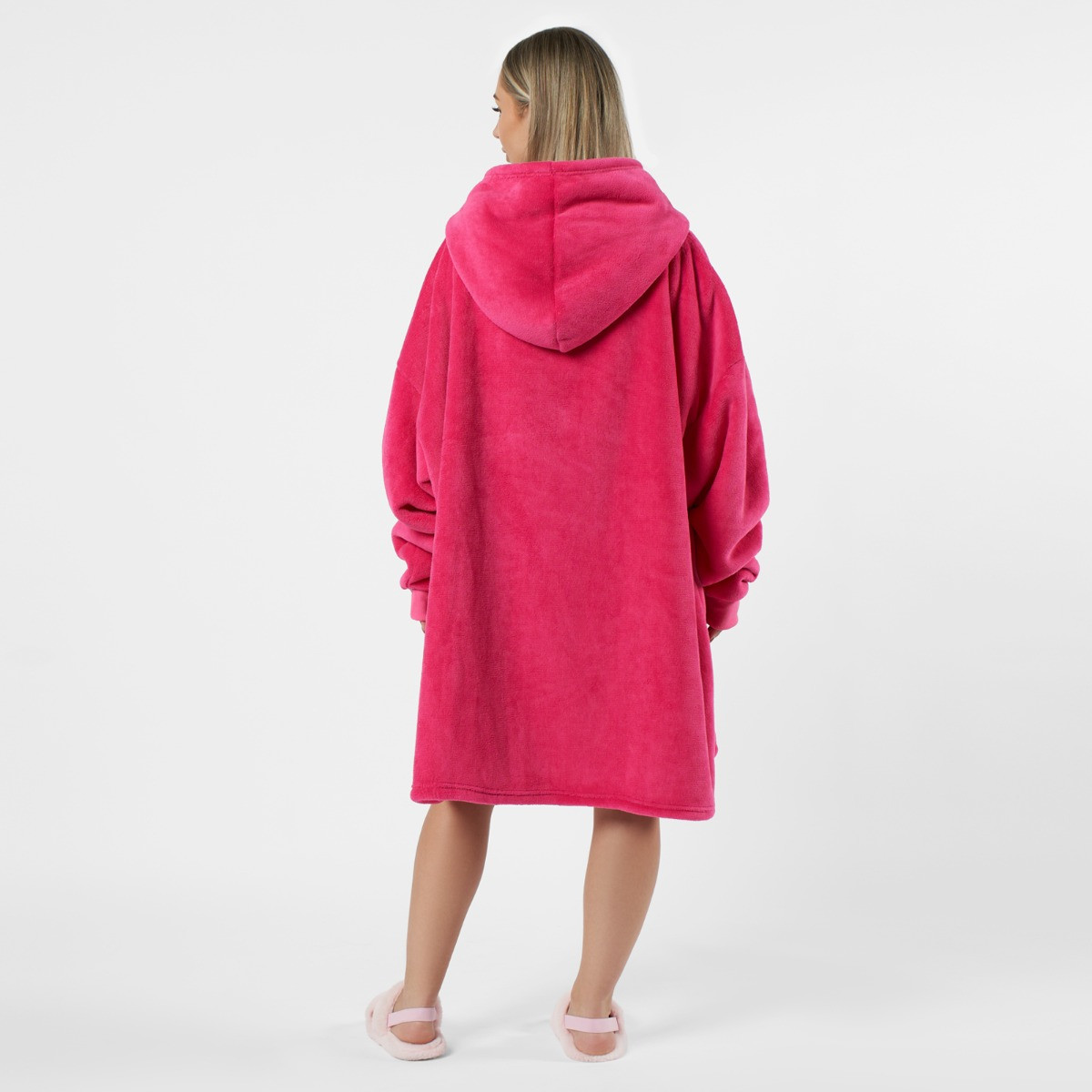 Sienna Supersoft Hoodie Blanket, Adults - Fuchsia>
