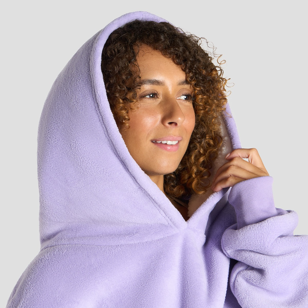 OHS Supersoft Hoodie Blanket, Adults - Lilac>