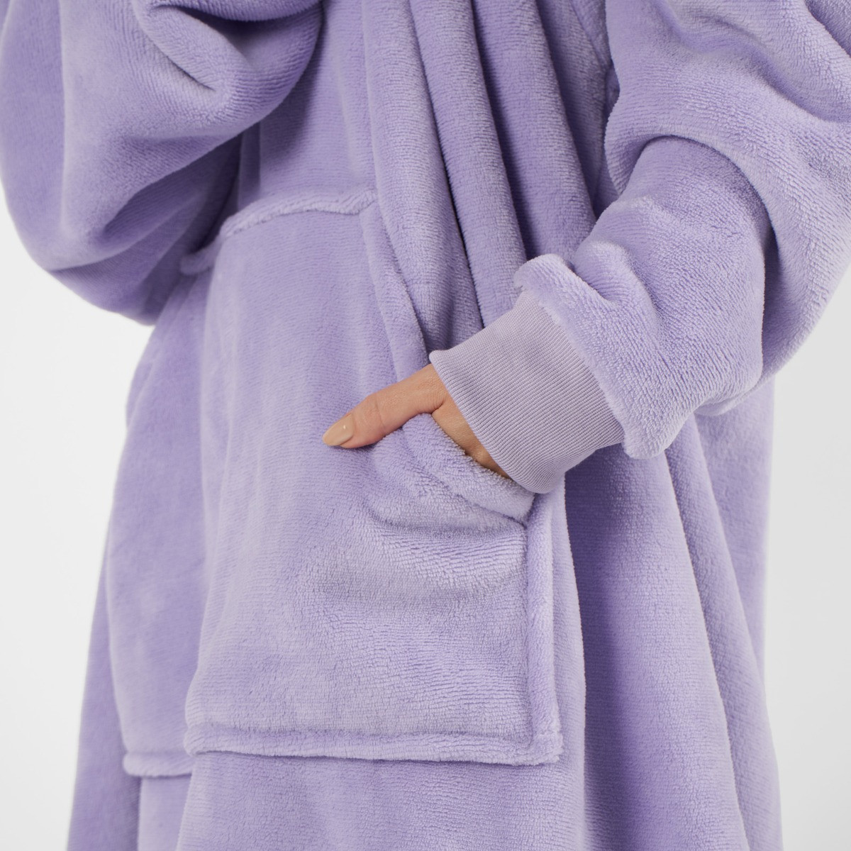 Sienna Supersoft Hoodie Blanket, Adults - Lilac>