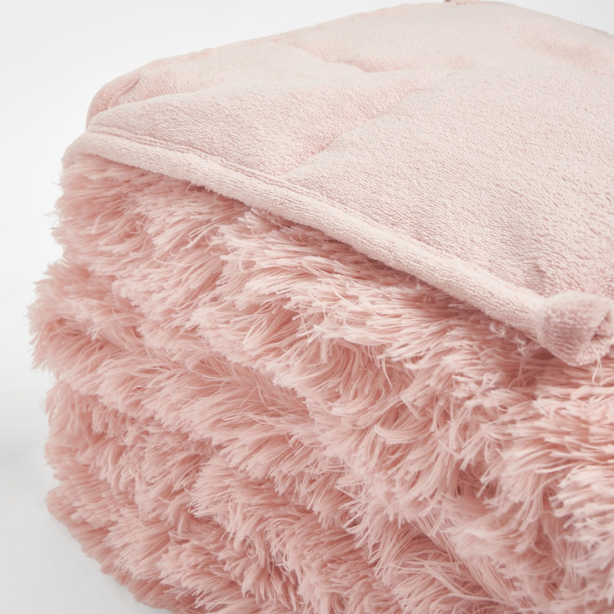 Sienna Fluffy Weighted Blanket - Blush>