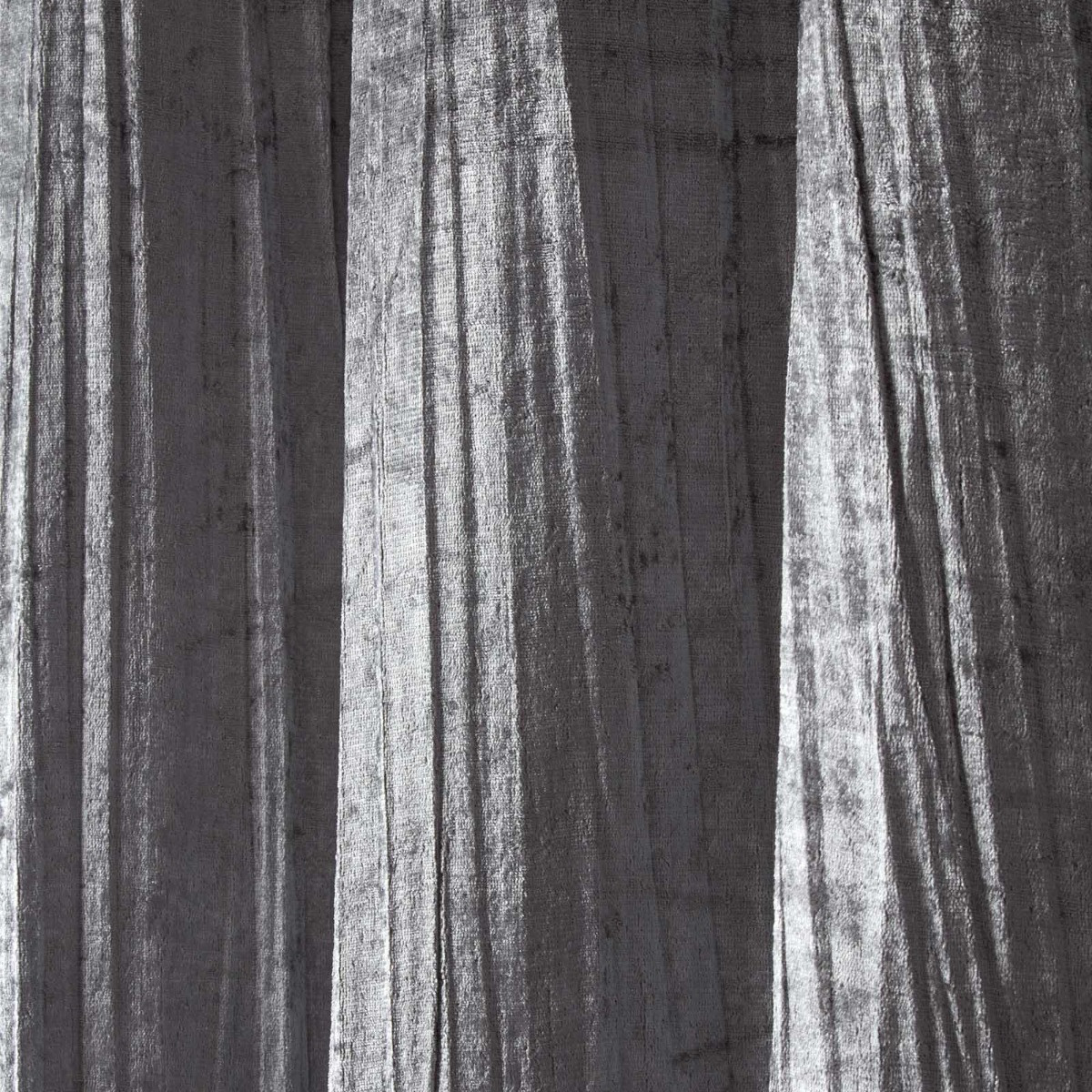 Sienna Home Valencia Crinkle Crushed Velvet Eyelet Curtains - Silver Grey>