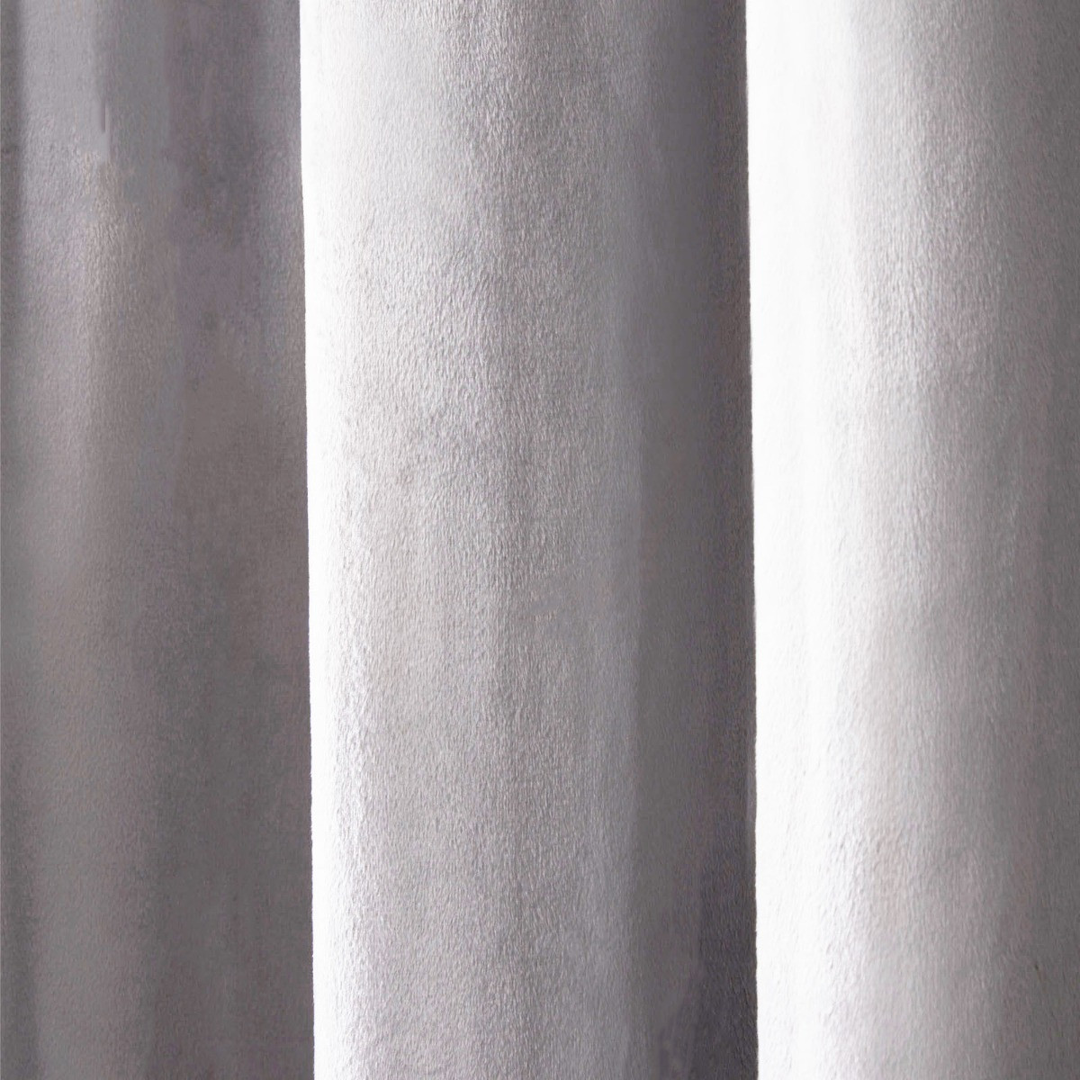 Sienna Home Capri Velvet Eyelet Curtains - Silver>