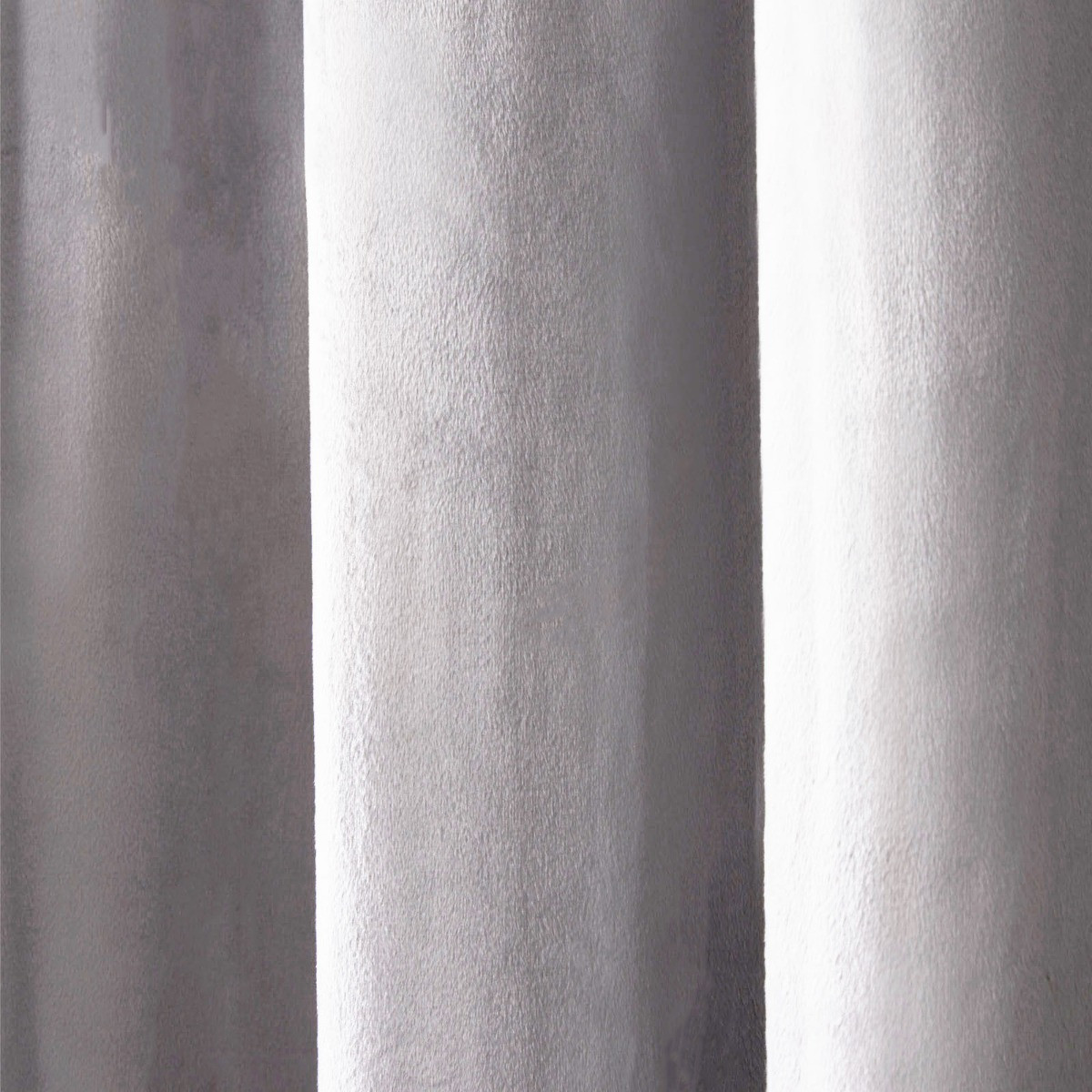 OHS Capri Velvet Eyelet Curtains - Silver>