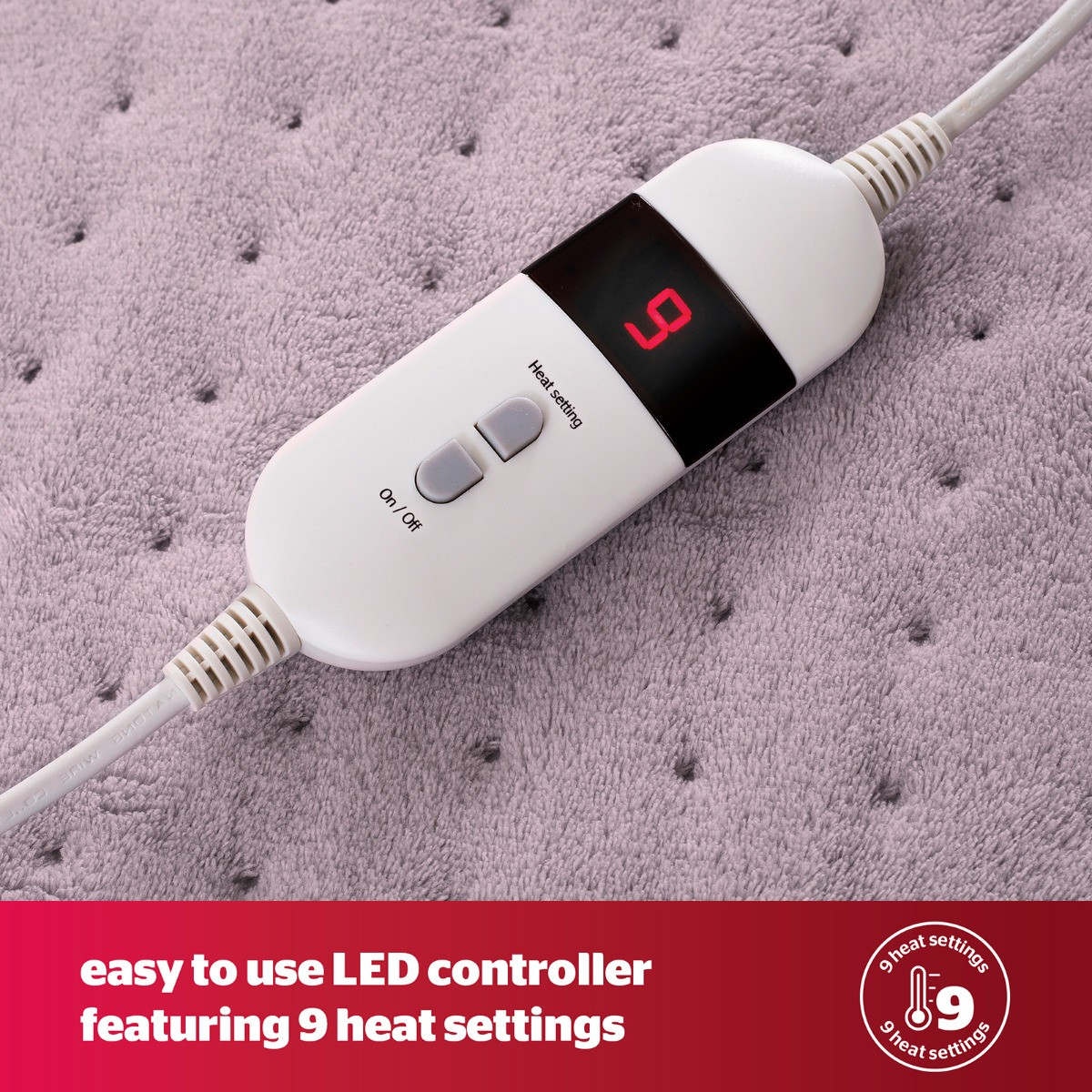 Silentnight Heated Throw Charcoal