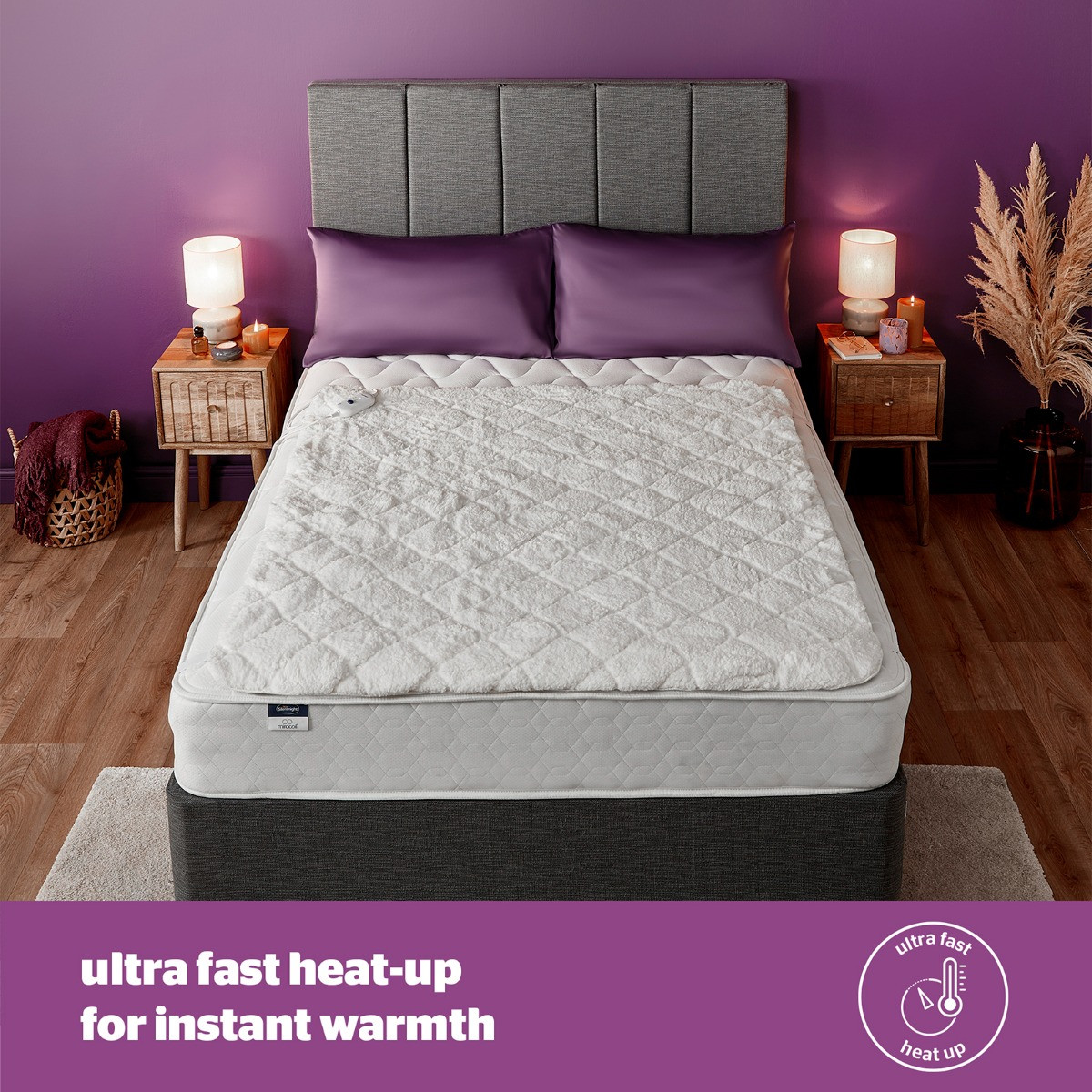 Silentnight Comfort Control Teddy Fleece Electric Blanket Double