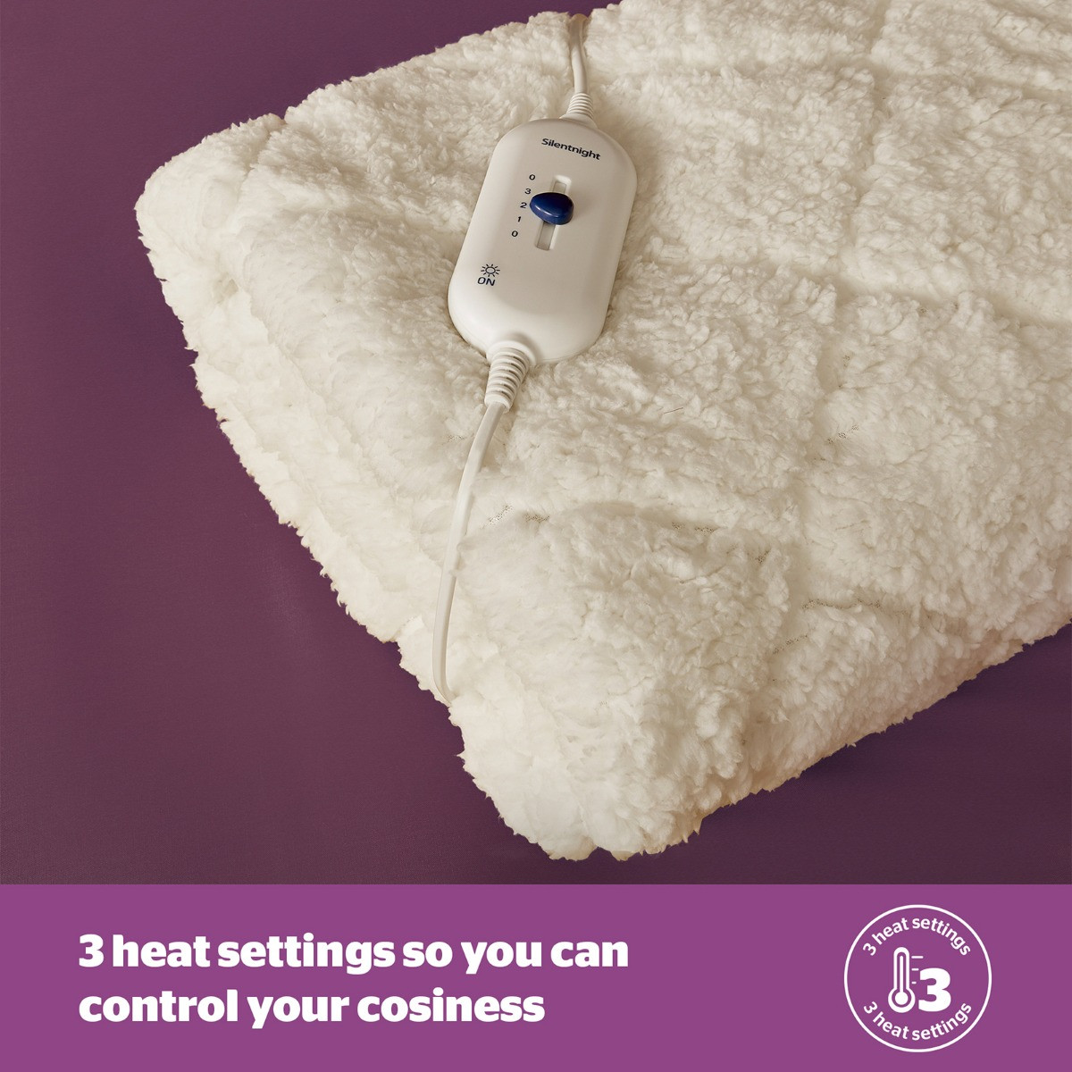 Silentnight Comfort Control Teddy Fleece Electric Blanket