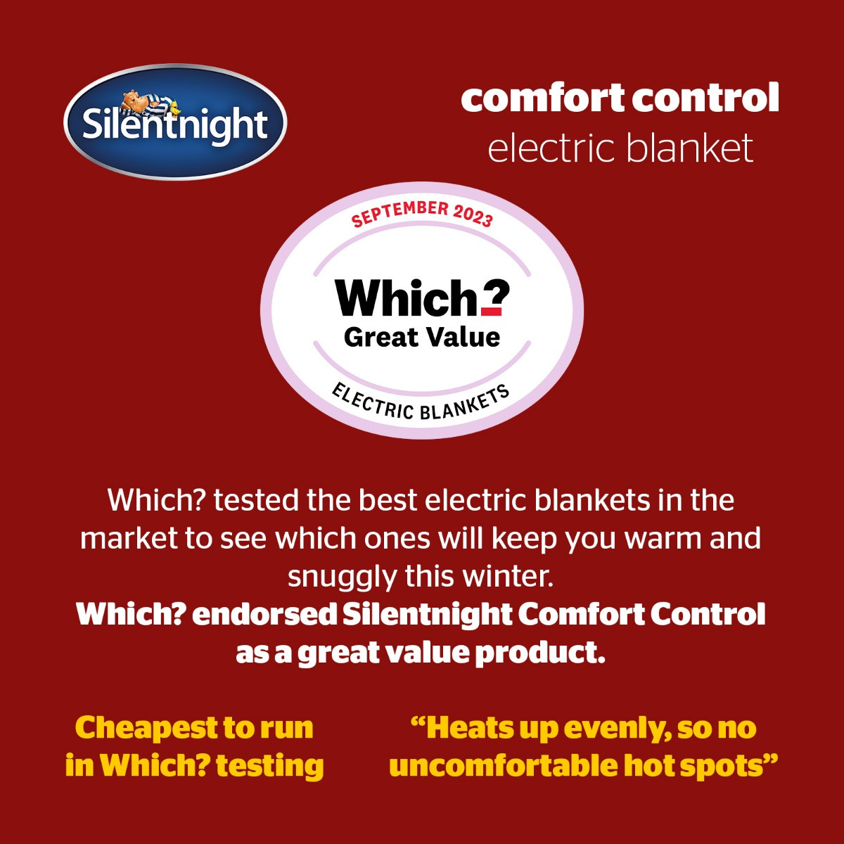 Silentnight Comfort Control Electric Blanket>