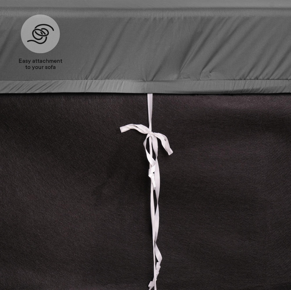 OHS Elastic Stretch Sofa Covers - Charcoal>