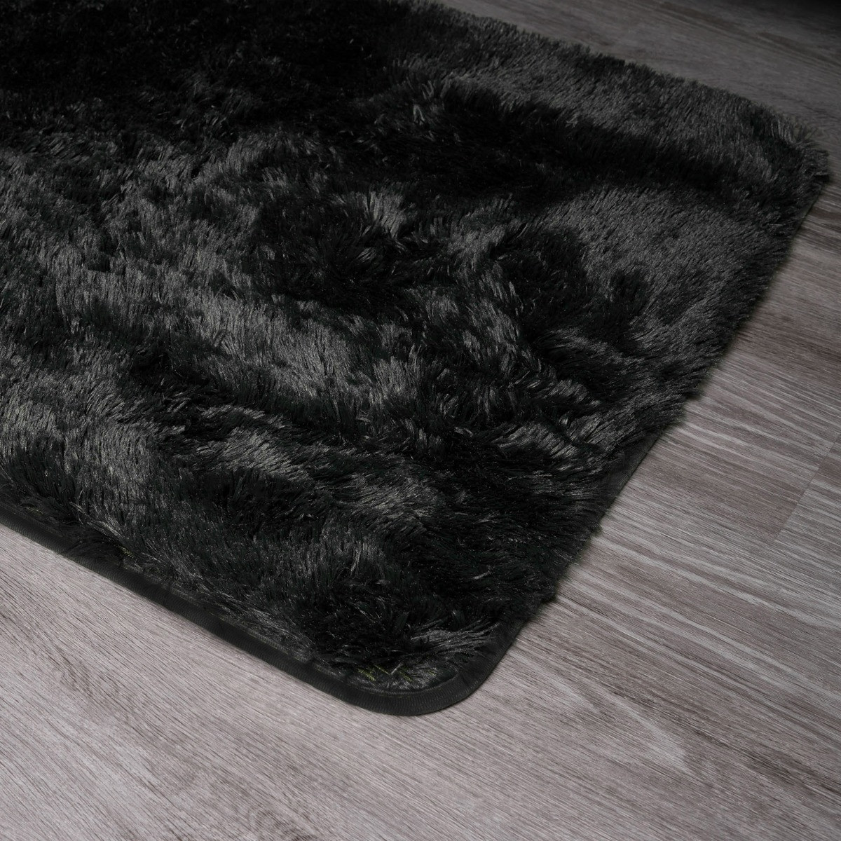OHS Fluffy Rug, Black - 160 x 230cm>