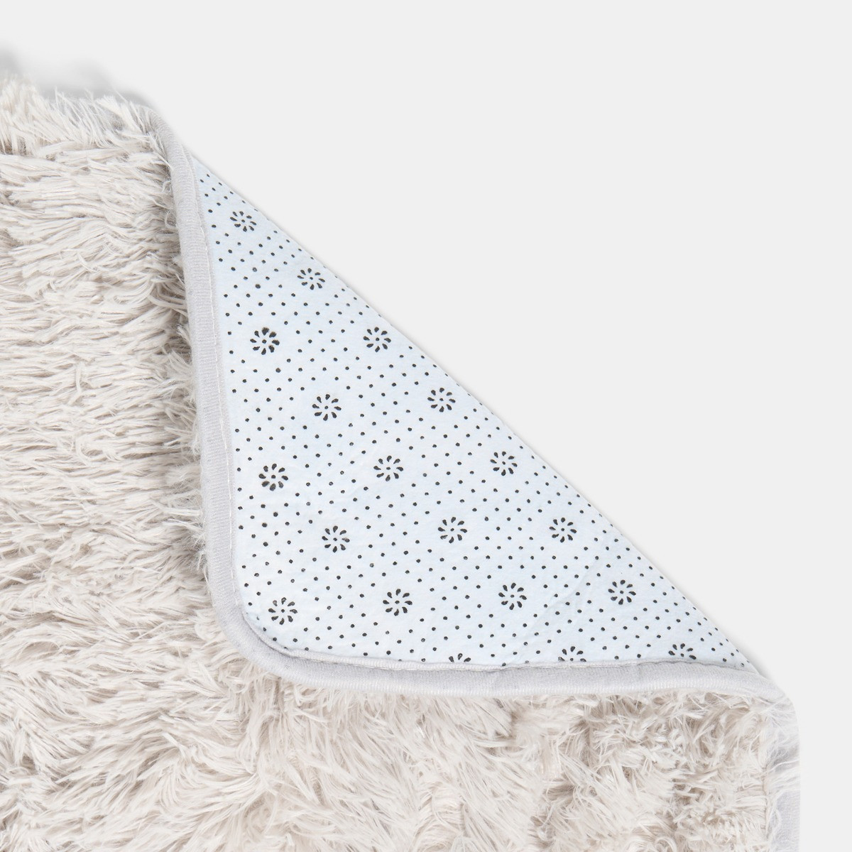 OHS Soft Fluffy Floor Rug - Silver>