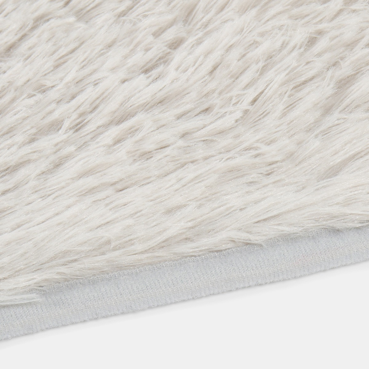 OHS Soft Fluffy Rug Runner - Silver>