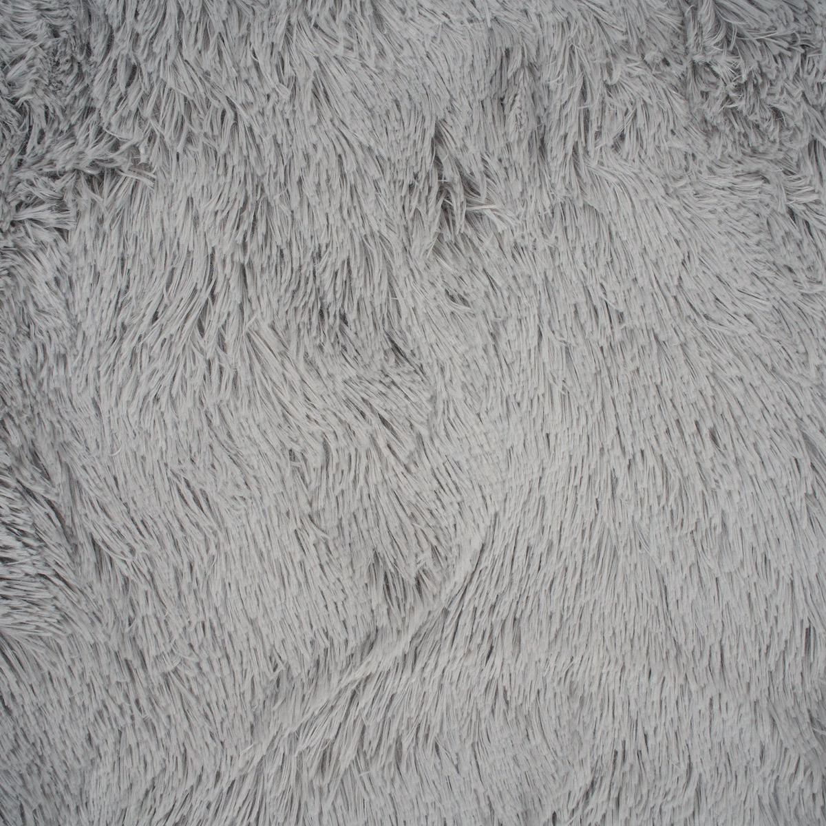 Sienna Soft Fluffy Rug Runner, Silver 60 x 150cm