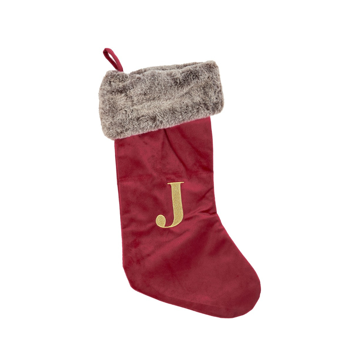 OHS Alphabet Stocking - Red>