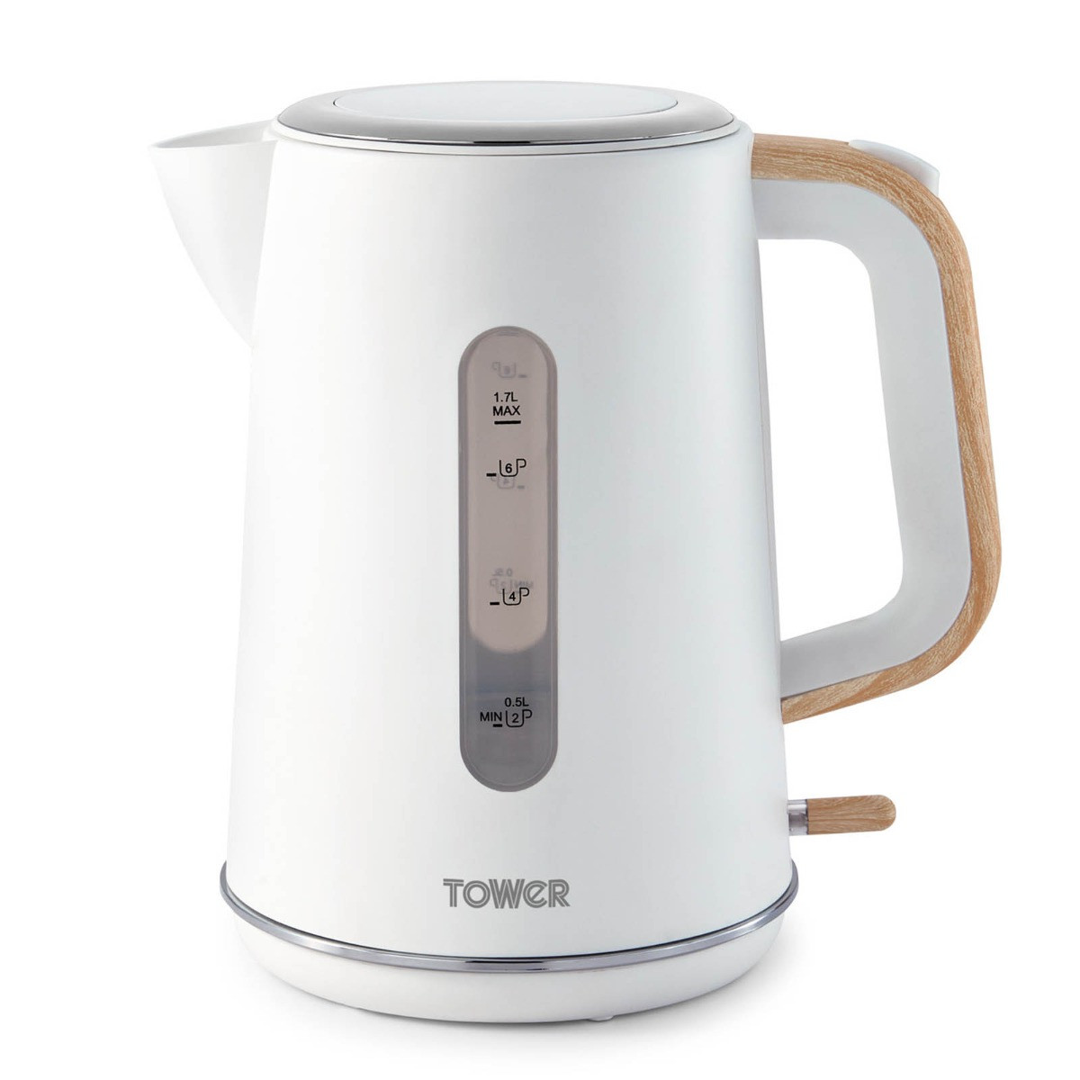 Tower Scandi Rapid Boil Kettle & 2-Slice Toaster Bundle - White>