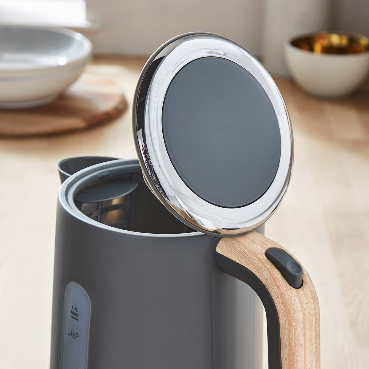 Tower Scandi Rapid Boil Kettle & 2-Slice Toaster Bundle - Grey>