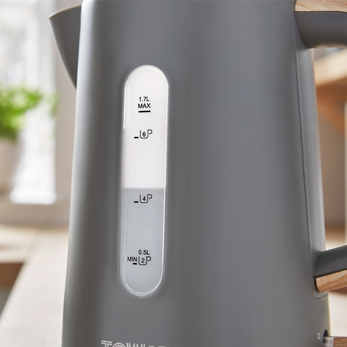Tower Scandi Rapid Boil Kettle & 2-Slice Toaster Bundle - Grey>