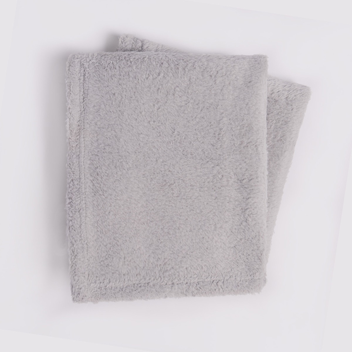 OHS Teddy Fleece Blanket Soft Throw Over Bed, Silver Grey - 200 x 240cm>