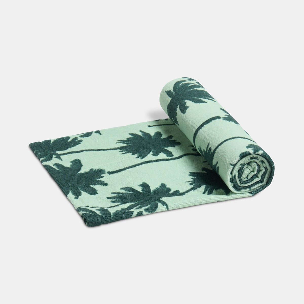 OHS Palm Print Beach Towel - Green>