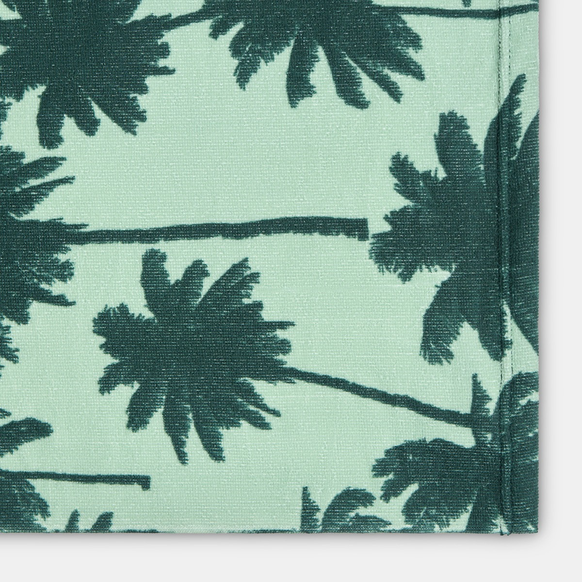 OHS Palm Print Beach Towel - Green>
