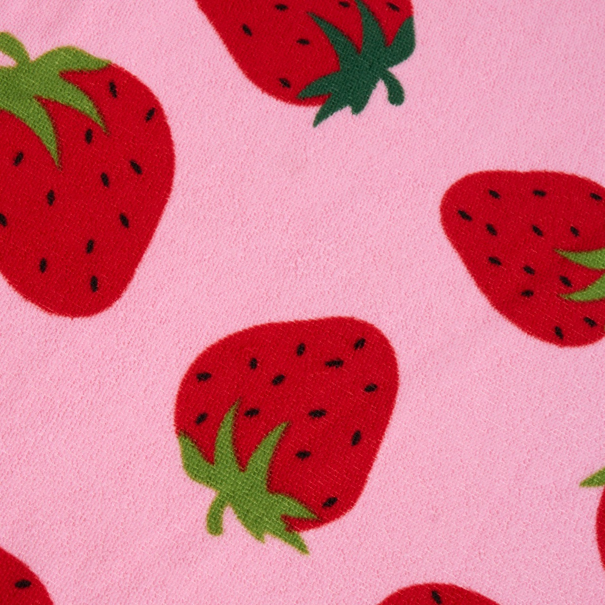 OHS Strawberry Print Beach Towel - Pink>