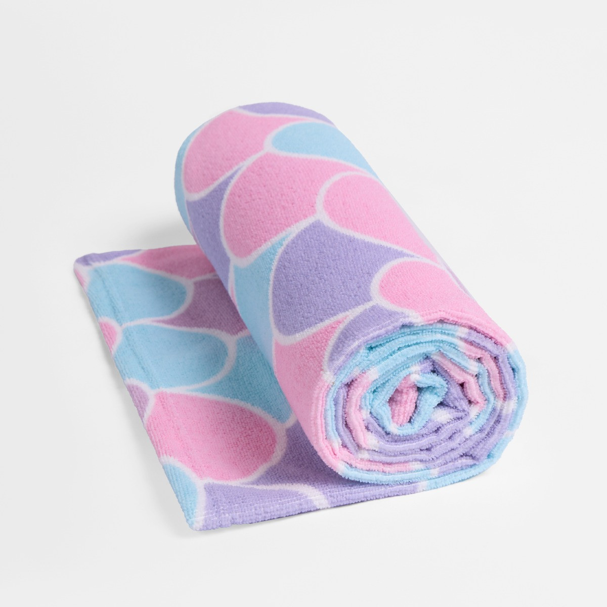 OHS Mermaid Print Beach Towel - Lilac>