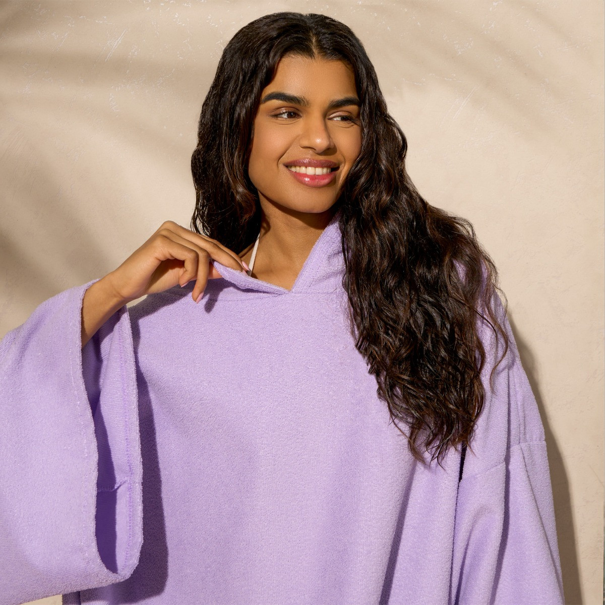 OHS Adult Towel Poncho - Lilac>
